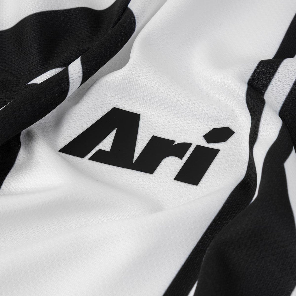 ARI KIDS ADEPT DYNAMIC STRIPES TEAM JERSEY - BLACK/WHITE/BLACK