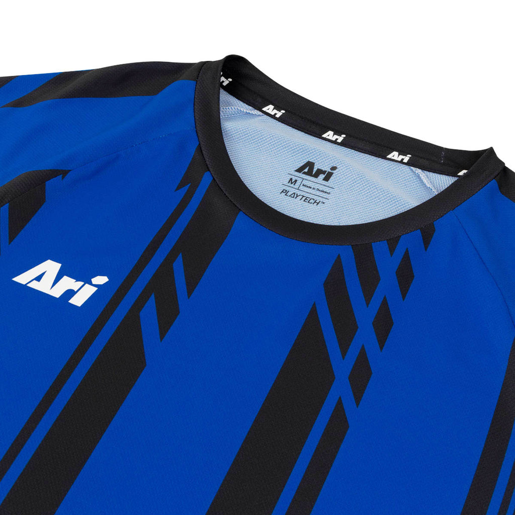 ARI KIDS ADEPT DYNAMIC STRIPES TEAM JERSEY - BLUE/BLACK/BULE