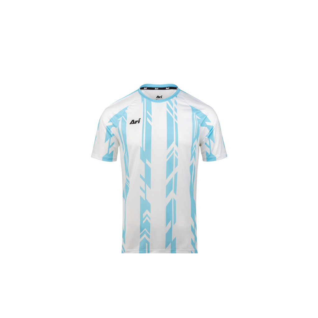 ARI KIDS ADEPT DYNAMIC STRIPES TEAM JERSEY - LIGHT BLUE/WHITE/WHITE