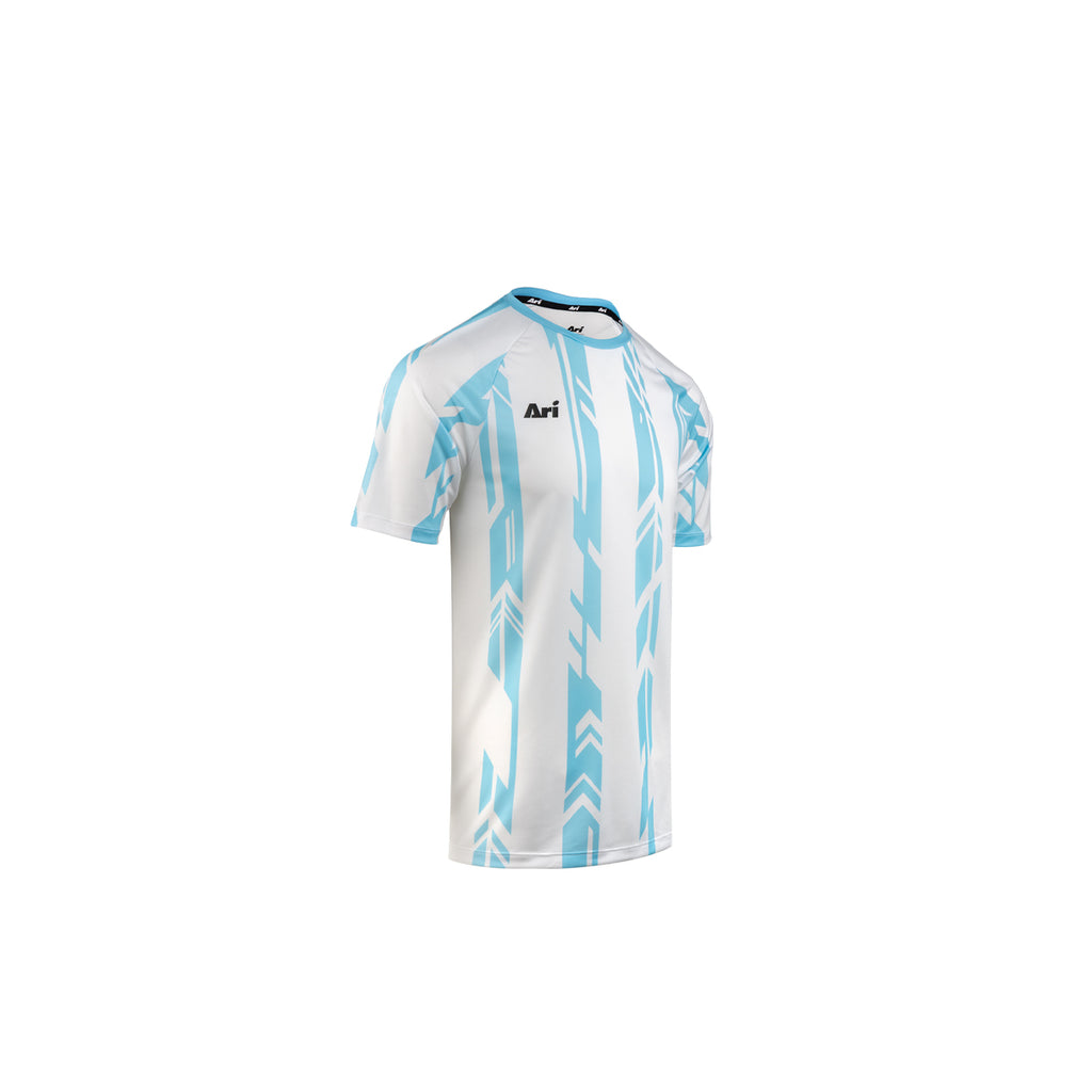 ARI KIDS ADEPT DYNAMIC STRIPES TEAM JERSEY - LIGHT BLUE/WHITE/WHITE