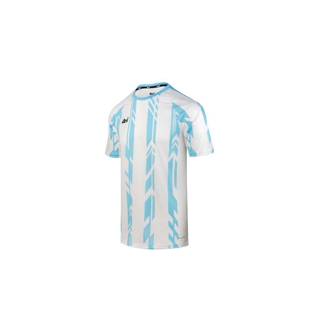 ARI KIDS ADEPT DYNAMIC STRIPES TEAM JERSEY - LIGHT BLUE/WHITE/WHITE