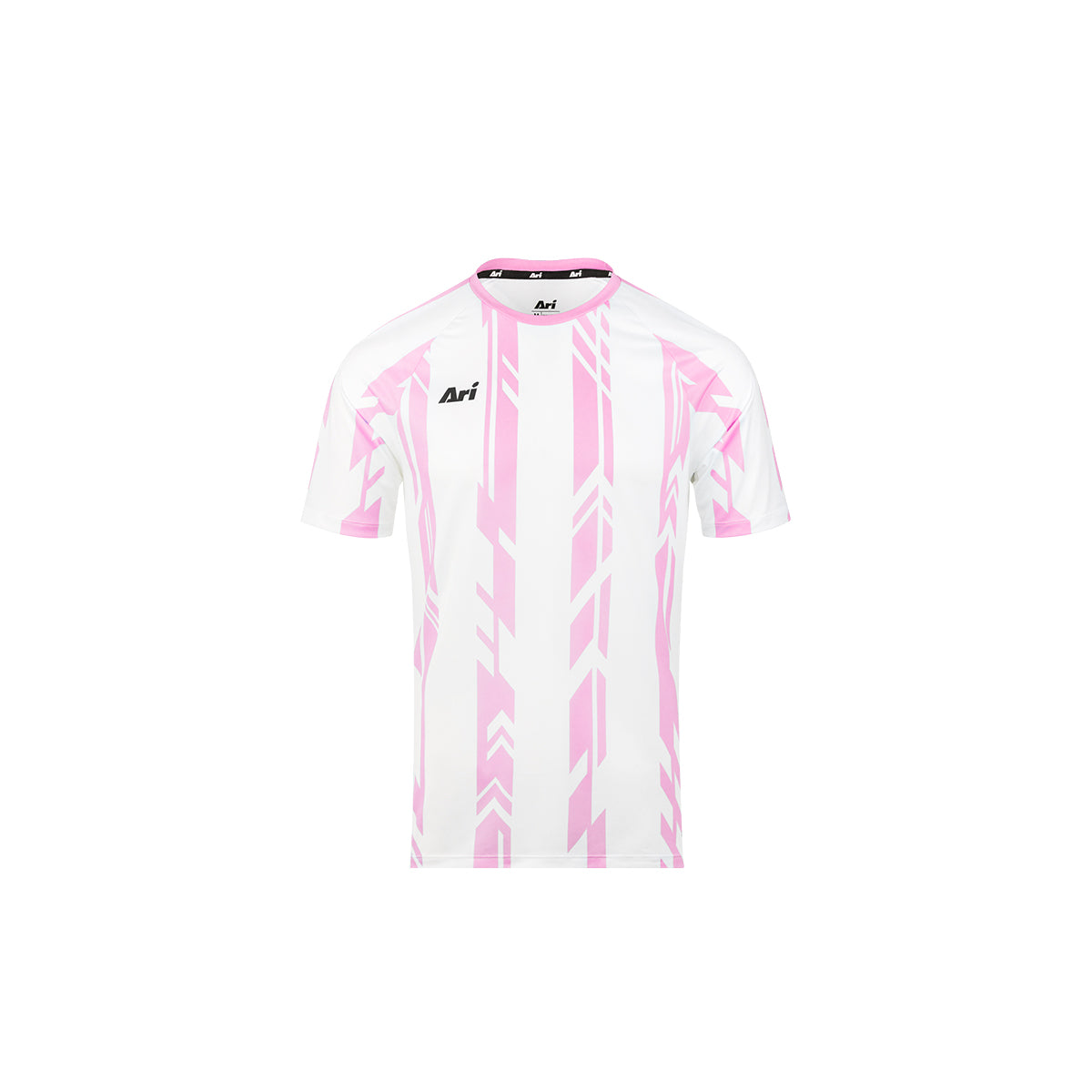 ARI KIDS ADEPT DYNAMIC STRIPES TEAM JERSEY - PINK/WHITE/WHITE