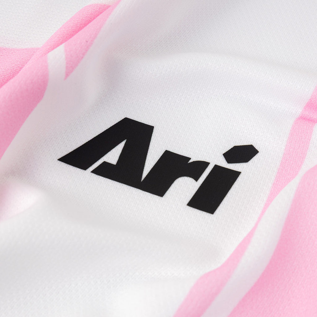 ARI KIDS ADEPT DYNAMIC STRIPES TEAM JERSEY - PINK/WHITE/WHITE
