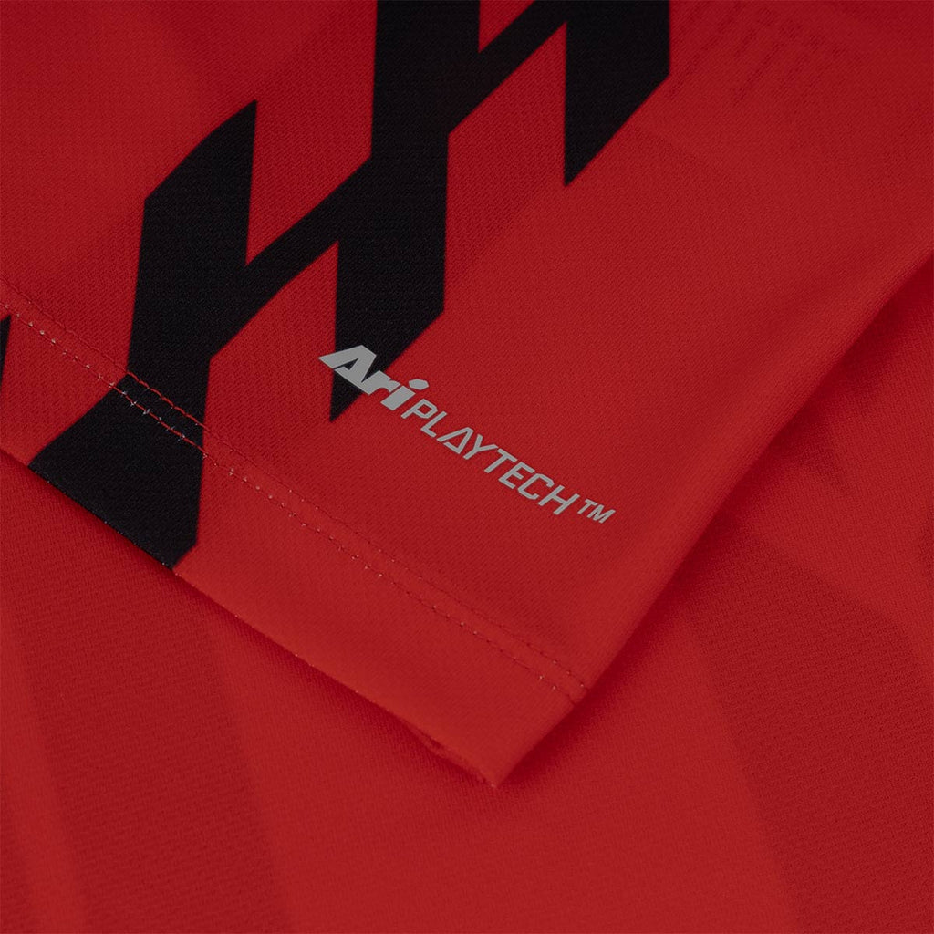 ARI KIDS ADEPT DYNAMIC STRIPES TEAM JERSEY - RED/BLACK/RED