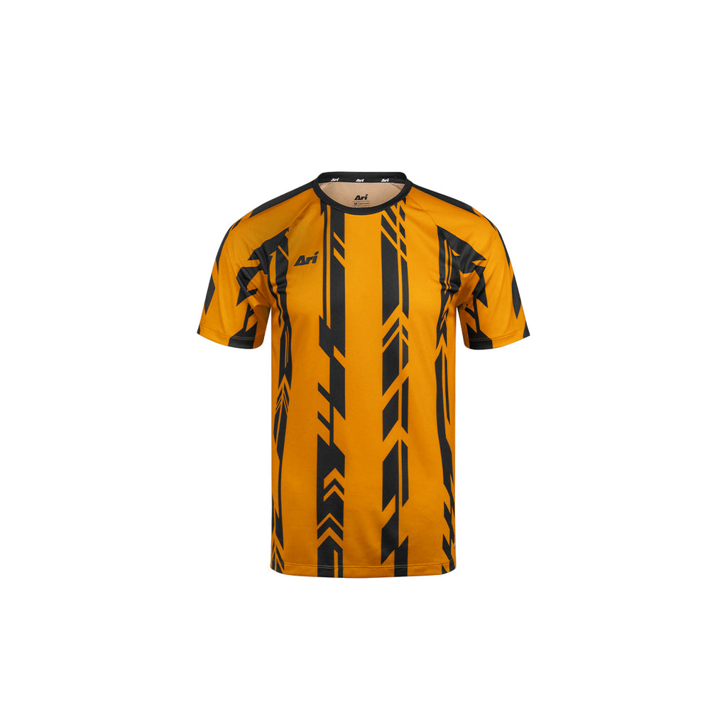 ARI KIDS ADEPT DYNAMIC STRIPES TEAM JERSEY - YELLOW/BLACK/YELLOW