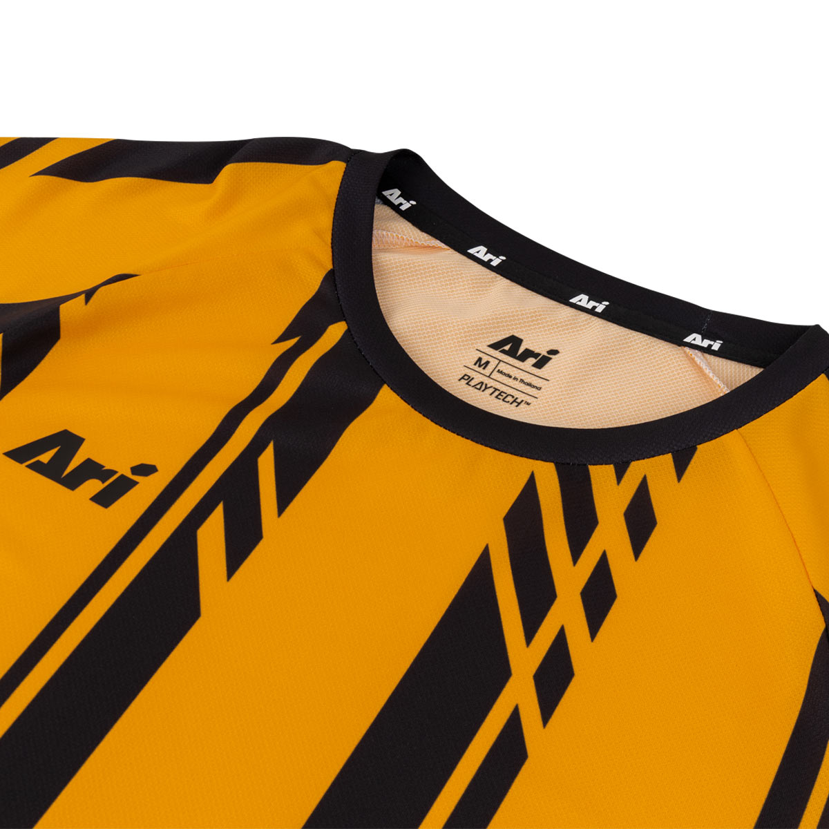 ARI KIDS ADEPT DYNAMIC STRIPES TEAM JERSEY - YELLOW/BLACK/YELLOW