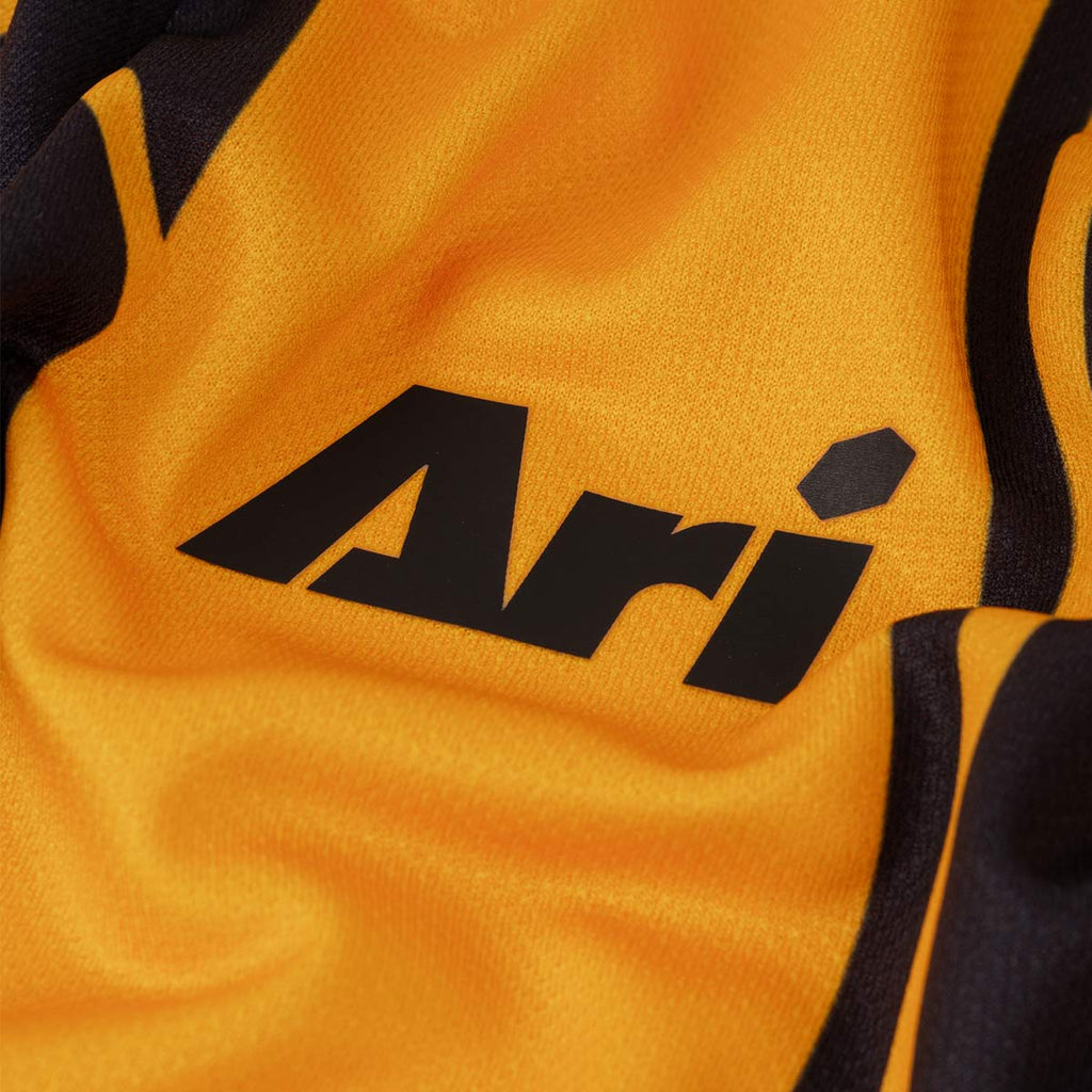 ARI KIDS ADEPT DYNAMIC STRIPES TEAM JERSEY - YELLOW/BLACK/YELLOW