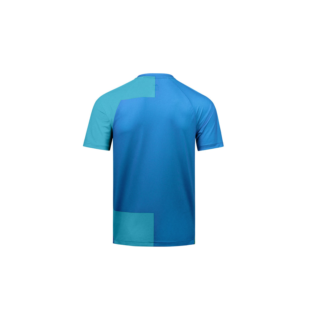 ARI KIDS ADEPT HALVED TEAM JERSEY - TURQUOISE/NEON BLUE/WHITE