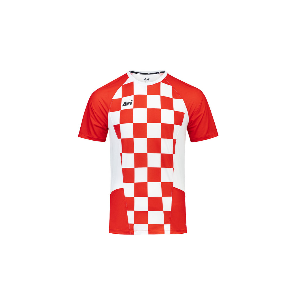 ARI KIDS ADEPT ICONIC NATION TEAM JERSEY - RED/WHITE/RED