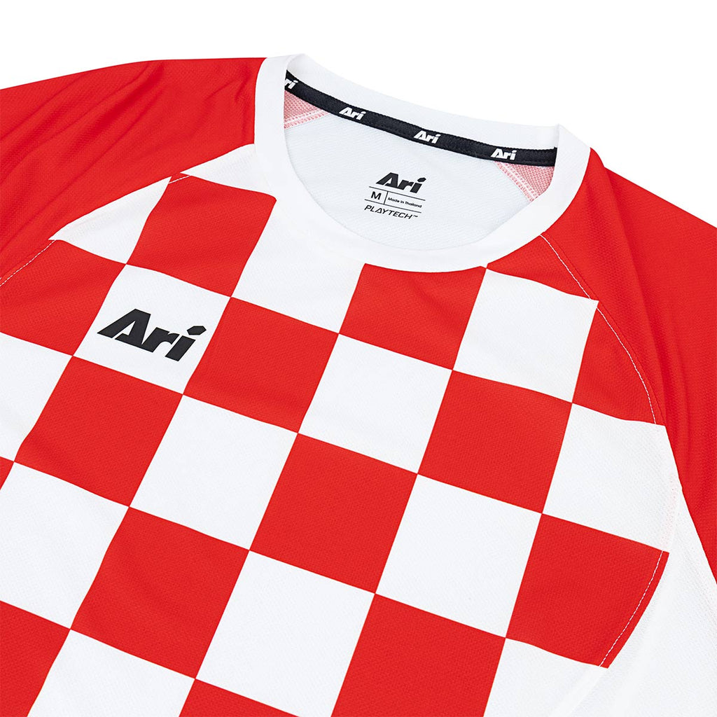ARI KIDS ADEPT ICONIC NATION TEAM JERSEY - RED/WHITE/RED