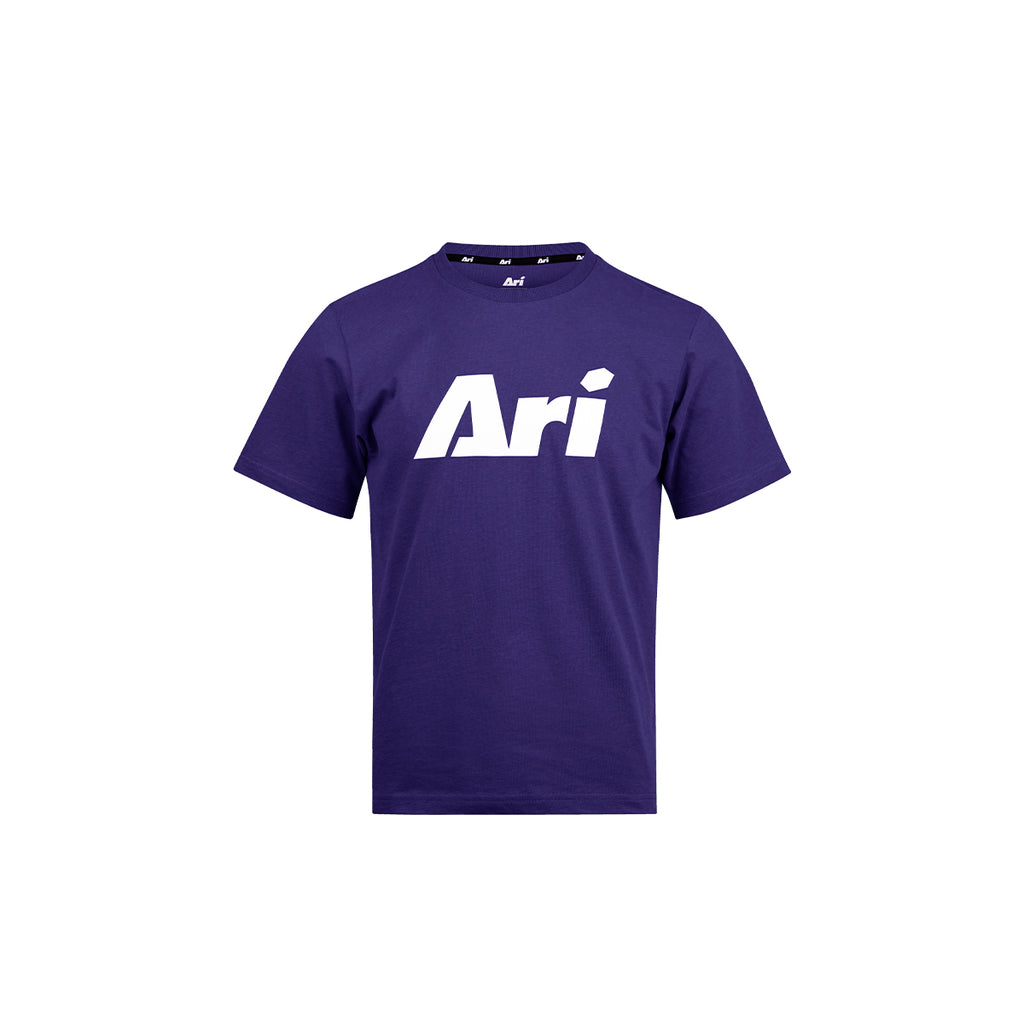 ARI KIDS ADEPT ICON TEE - PURPLE/WHITE/PURPLE