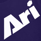 ARI KIDS ADEPT ICON TEE - PURPLE/WHITE/PURPLE