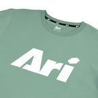 ARI KIDS ADEPT ICON TEE - SMOKE GREEN/WHITE/SMOKE GREEN