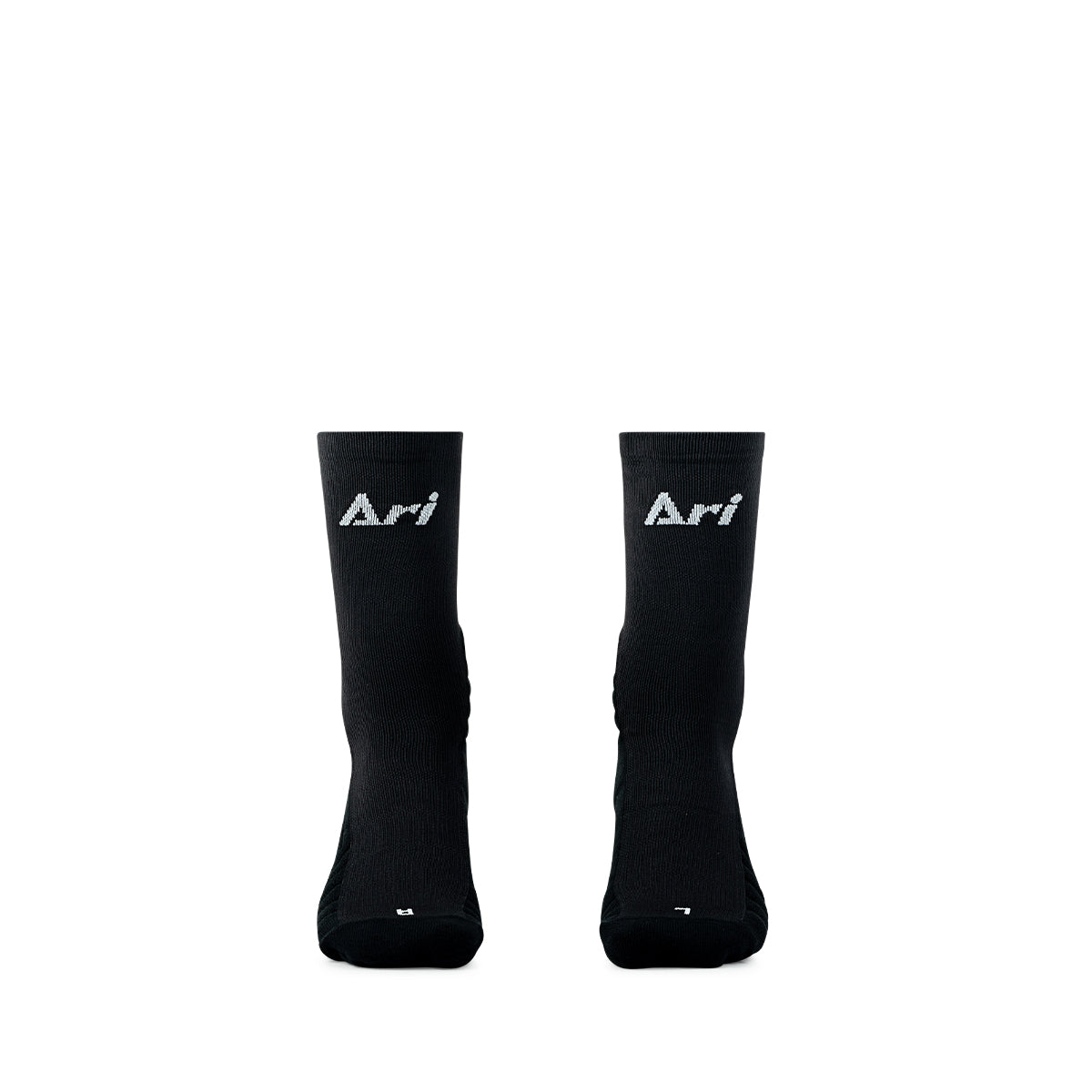 ARI KIDS ELITE KINETIC CREW SOCKS - BLACK/WHITE/BLACK