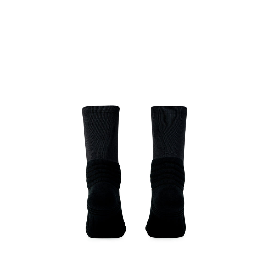 ARI KIDS ELITE KINETIC CREW SOCKS - BLACK/WHITE/BLACK