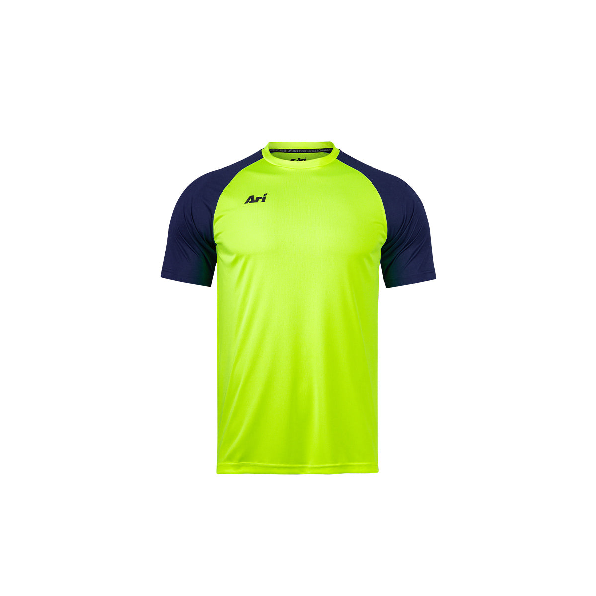 ARI KIDS ESSENTIAL 2TONES TEAM JERSEY - NEON GREEN/NEON GREEN/NAVY
