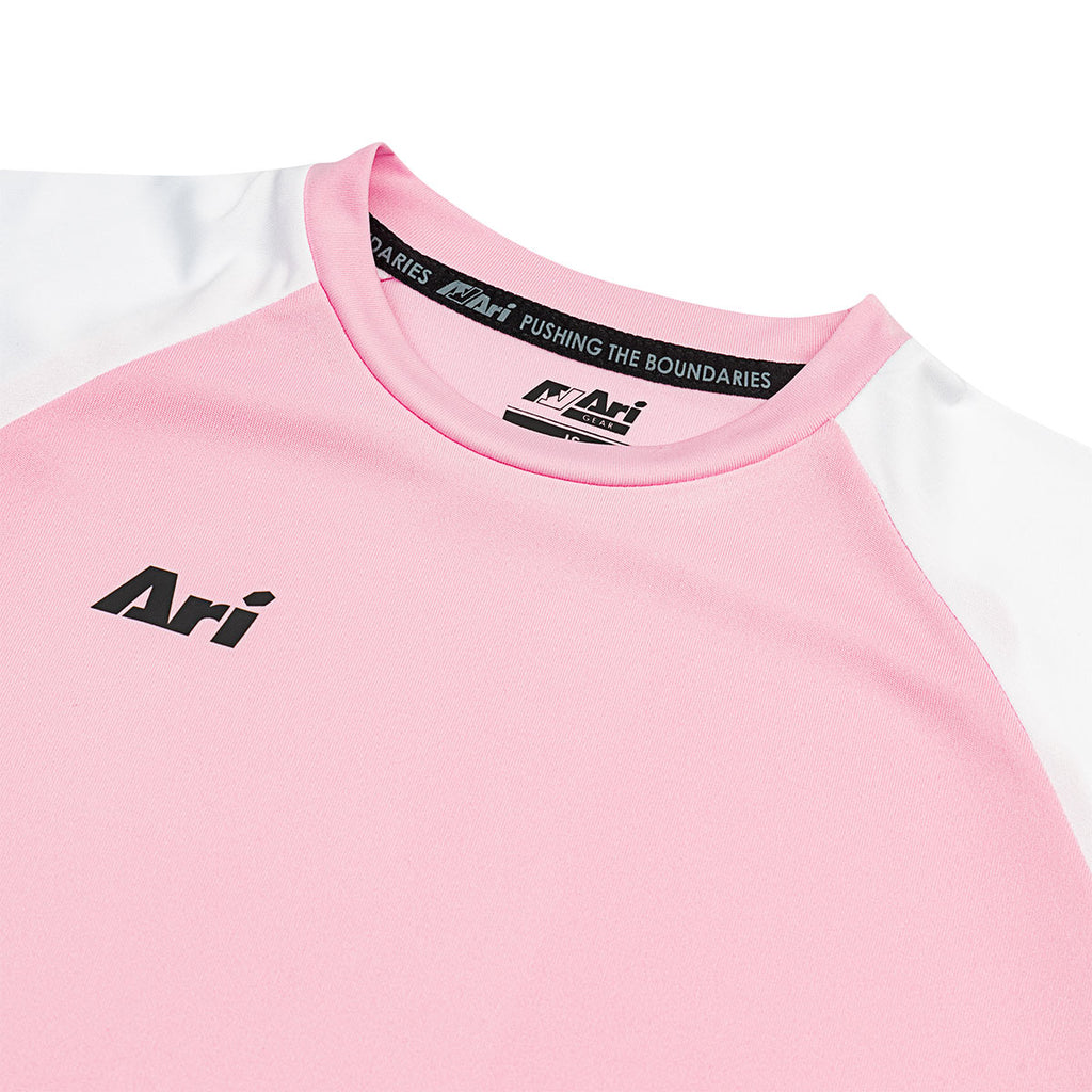 ARI KIDS ESSENTIAL 2TONES TEAM JERSEY - PINK/PINK/WHITE