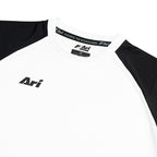 ARI KIDS ESSENTIAL 2TONES TEAM JERSEY - WHITE/WHITE/BLACK