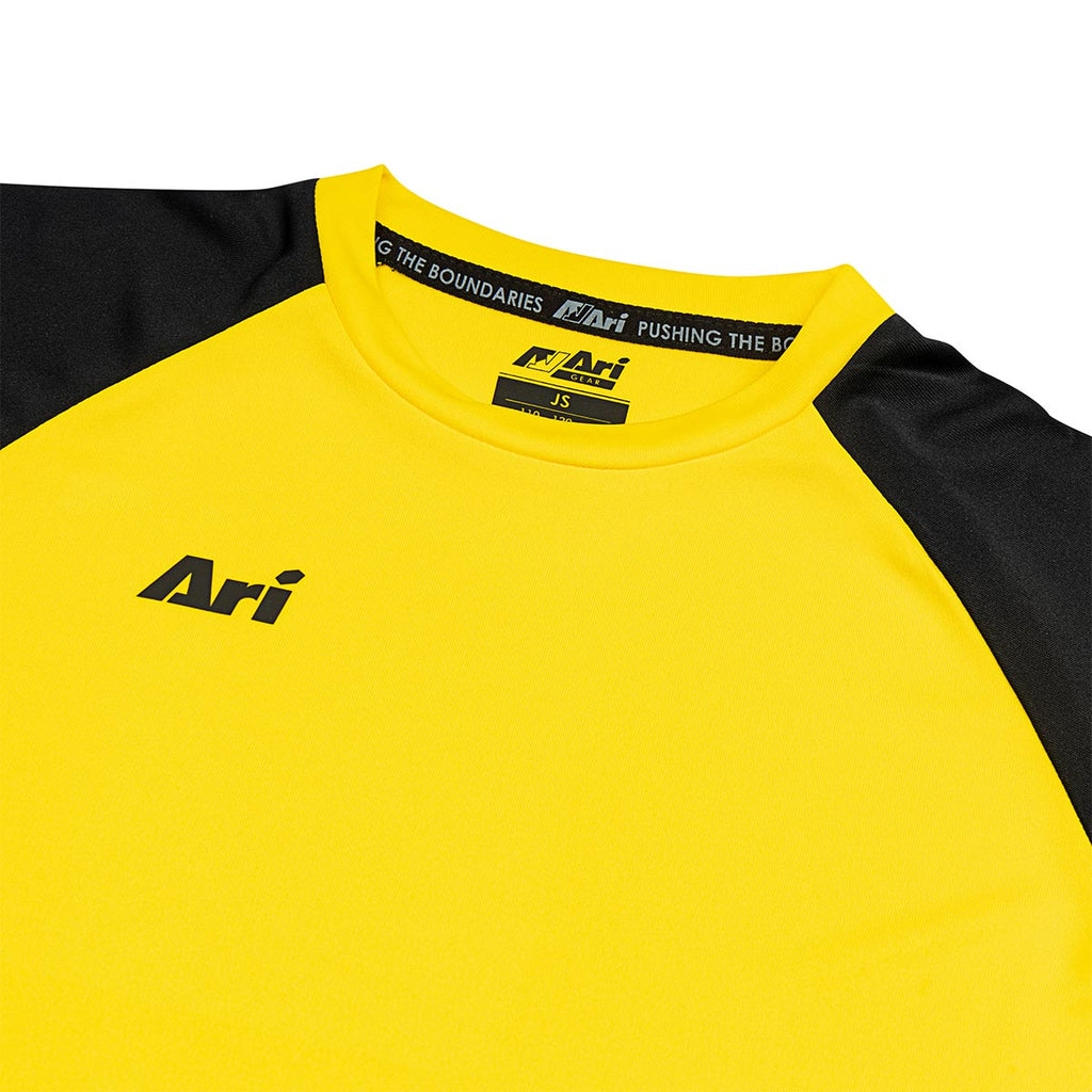 ARI KIDS ESSENTIAL 2TONES TEAM JERSEY - YELLOW/YELLOW/BLACK