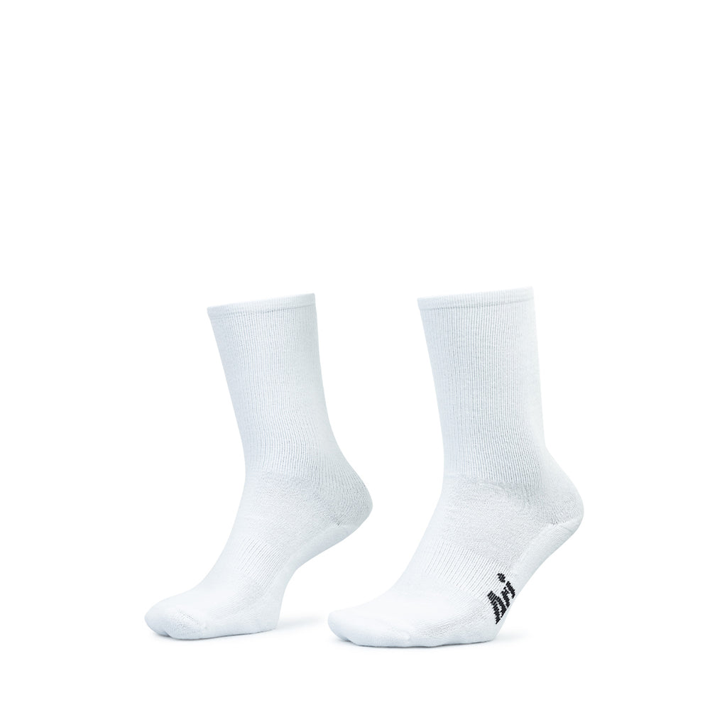 ARI KIDS ESSENTIAL ACADEMIC CREW SOCKS - WHITE/BLACK/WHITE