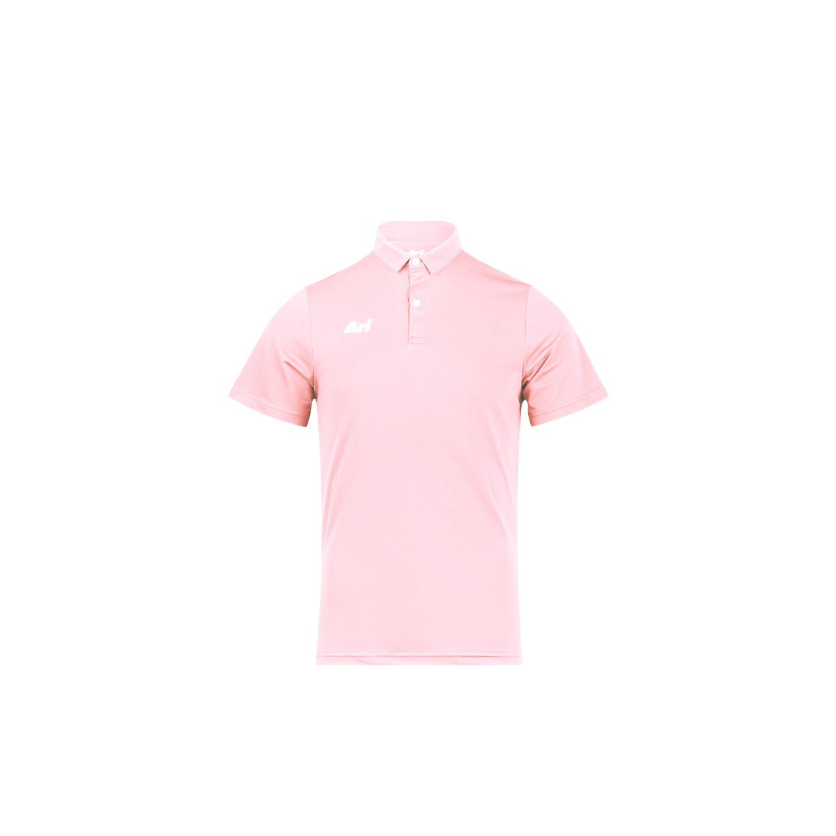 ARI KIDS ESSENTIAL BREATHABLE POLO - PINK/PINK/WHITE