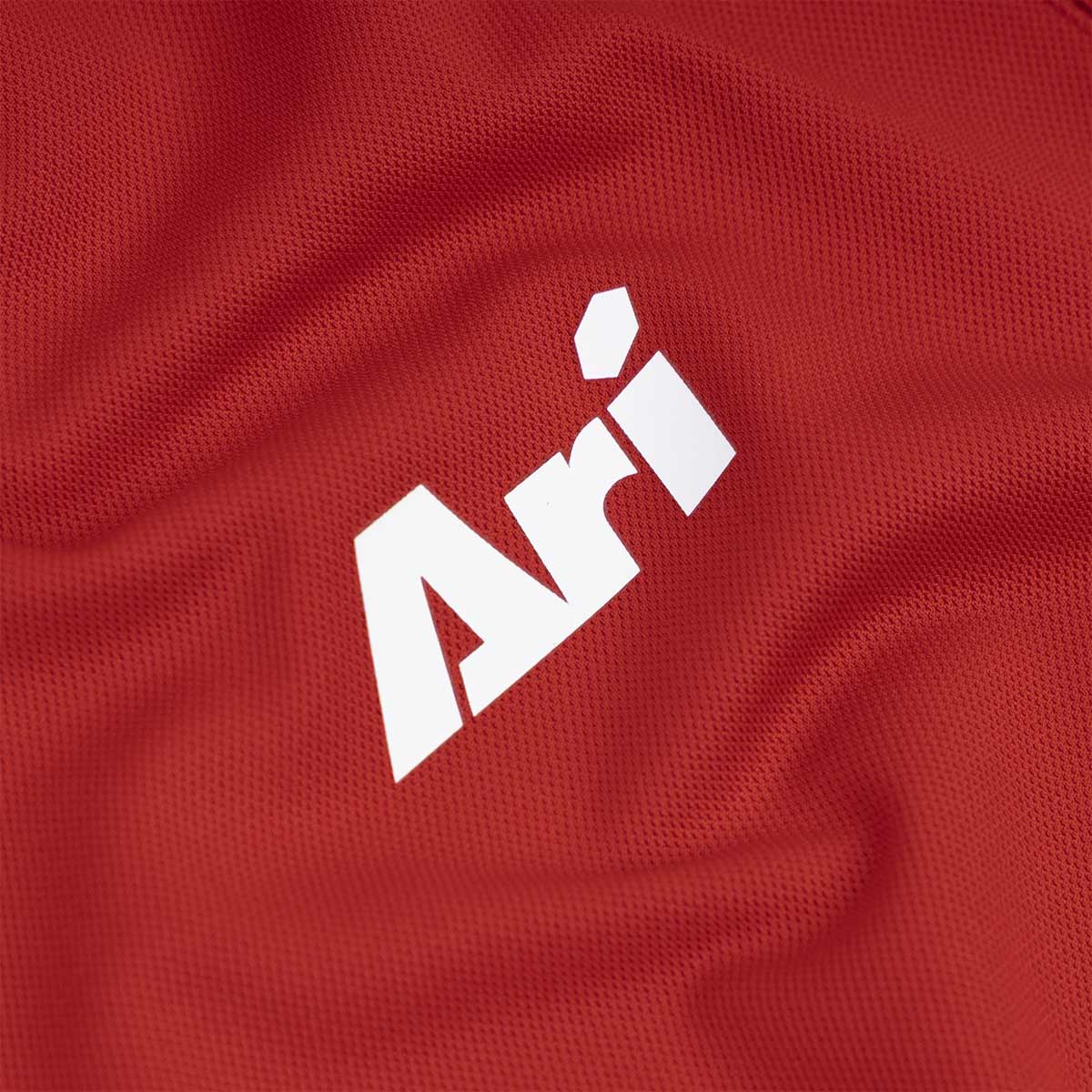 ARI KIDS ESSENTIAL BREATHABLE POLO - RED/RED/WHITE
