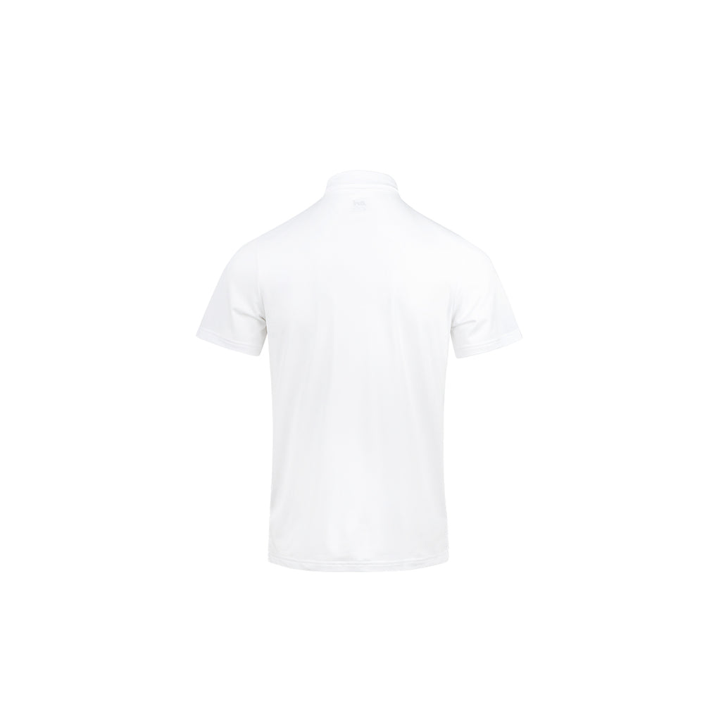 ARI KIDS ESSENTIAL BREATHABLE POLO - WHITE/WHITE/BLACK