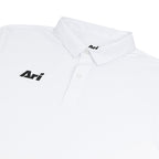ARI KIDS ESSENTIAL BREATHABLE POLO - WHITE/WHITE/BLACK