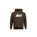 ARI KIDS ESSENTIAL HOODIE - BROWN/WHITE/BROWN