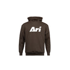 ARI KIDS ESSENTIAL HOODIE - BROWN/WHITE/BROWN