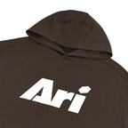 ARI KIDS ESSENTIAL HOODIE - BROWN/WHITE/BROWN