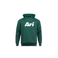 ARI KIDS ESSENTIAL HOODIE - GREEN/WHITE/GREEN
