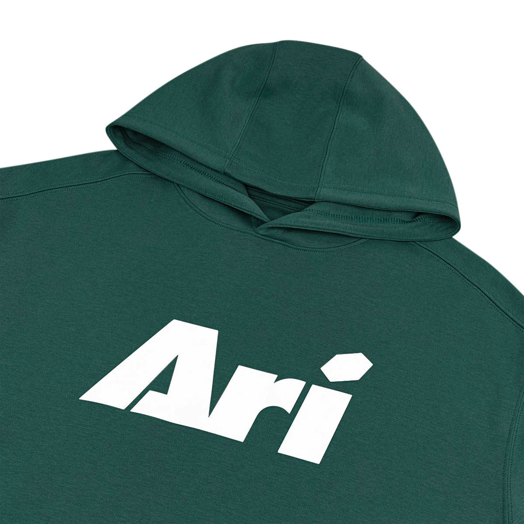 ARI KIDS ESSENTIAL HOODIE - GREEN/WHITE/GREEN