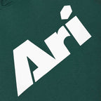 ARI KIDS ESSENTIAL HOODIE - GREEN/WHITE/GREEN
