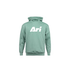 ARI KIDS ESSENTIAL HOODIE - SMOKE GREEN/WHITE/SMOKE GREEN
