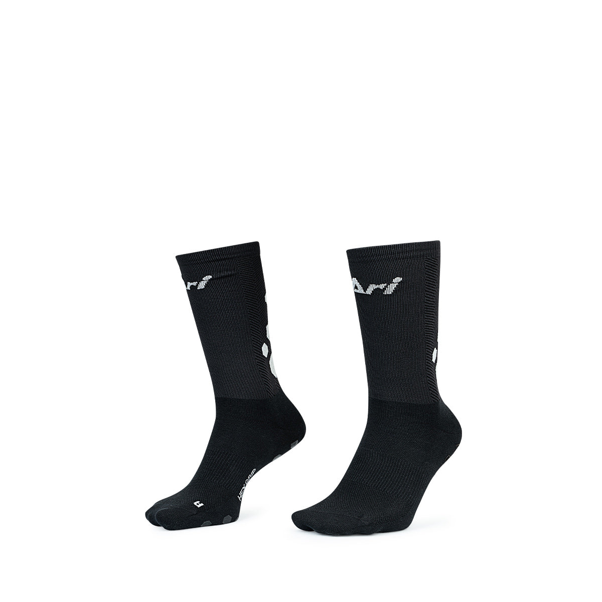 ARI KIDS HEX GRIP CREW SOCKS - BLACK/WHITE/BLACK