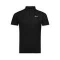 ARI MEN ADEPT GOLF POLO - BLACK/BLACK/SILVER