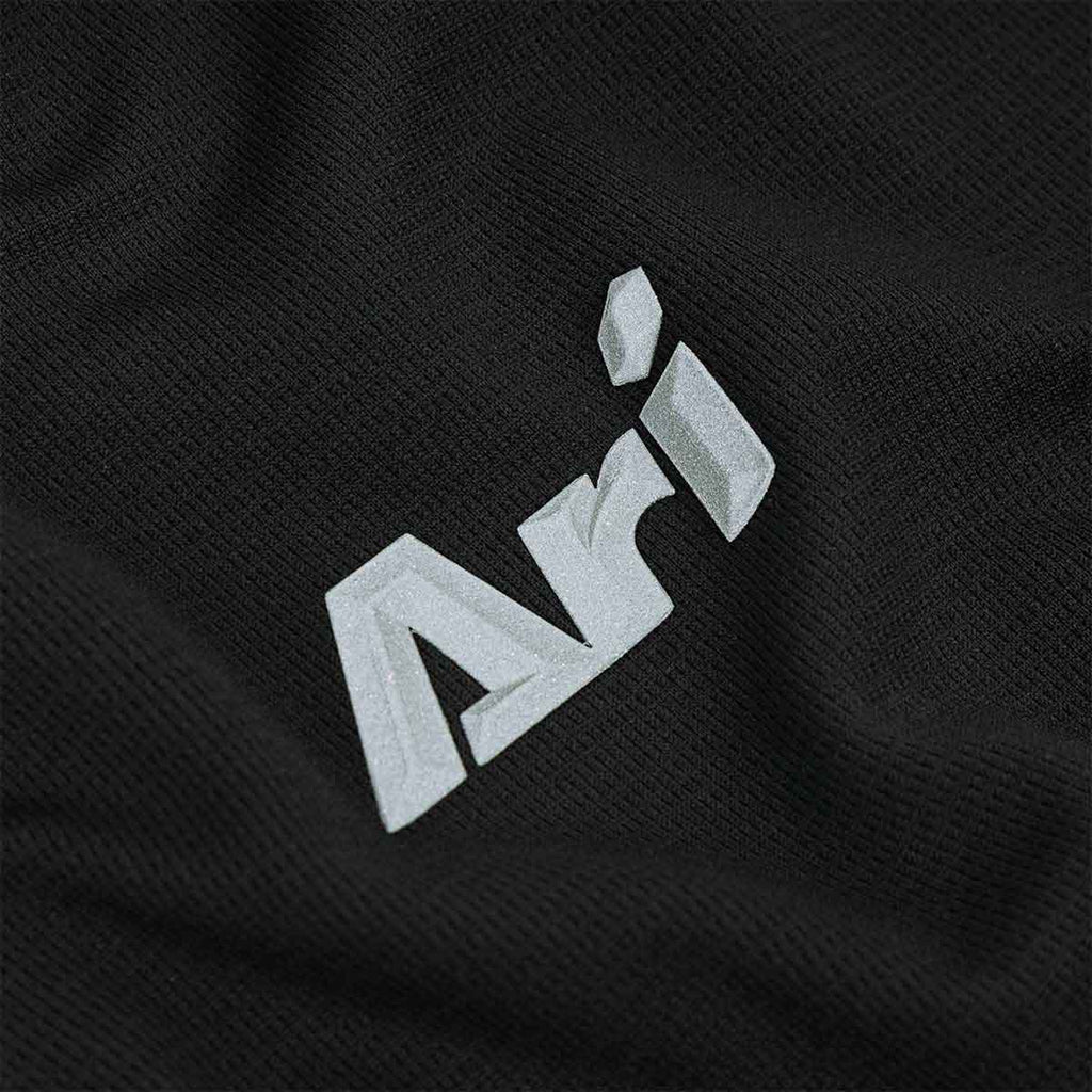 ARI MEN ADEPT GOLF POLO - BLACK/BLACK/SILVER