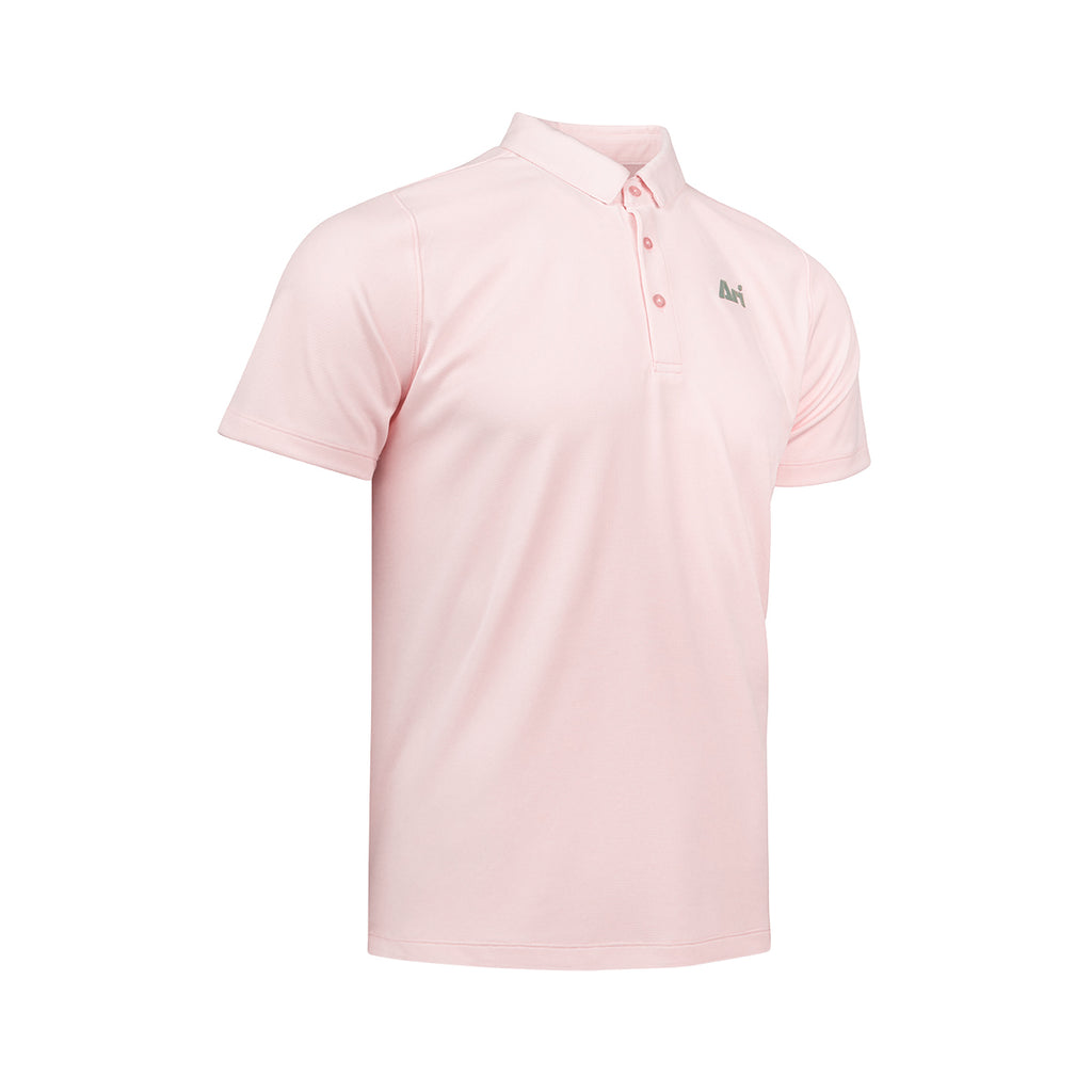 ARI MEN ADEPT GOLF POLO - PINK/PINK/SILVER