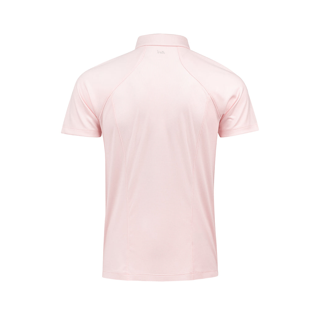 ARI MEN ADEPT GOLF POLO - PINK/PINK/SILVER
