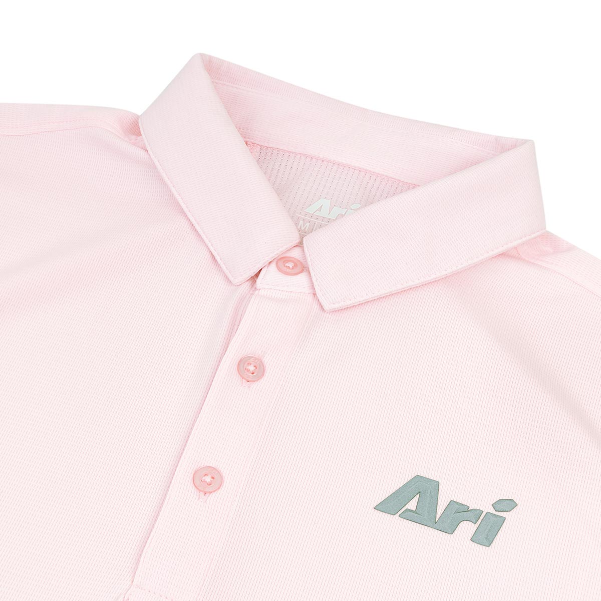 ARI MEN ADEPT GOLF POLO - PINK/PINK/SILVER