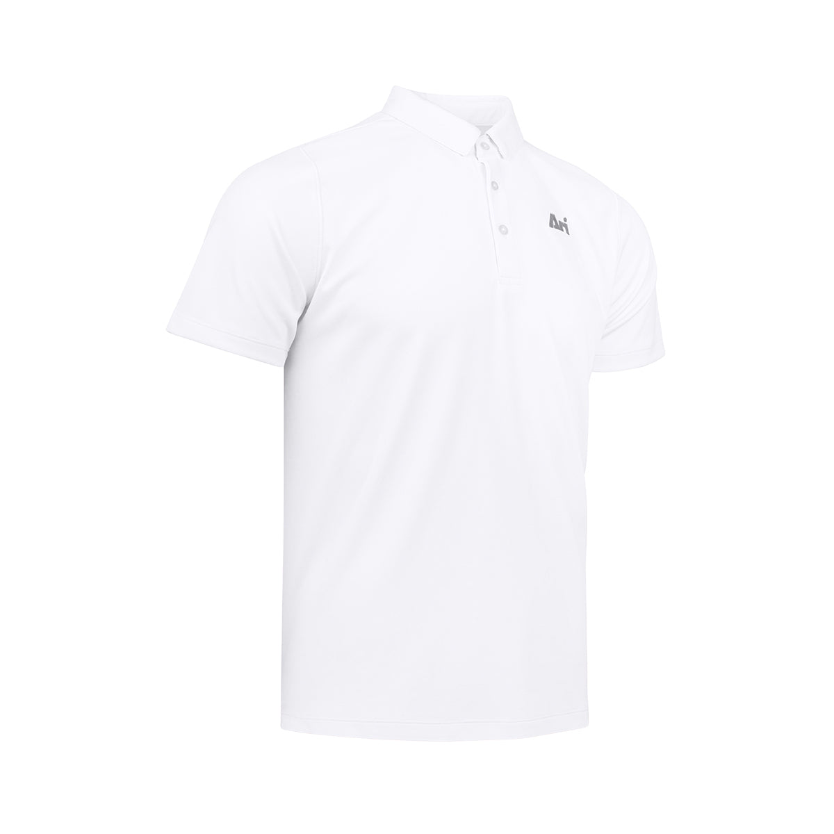 ARI MEN ADEPT GOLF POLO - WHITE/BLACK/SILVER