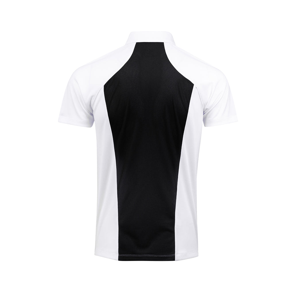 ARI MEN ADEPT GOLF POLO - WHITE/BLACK/SILVER