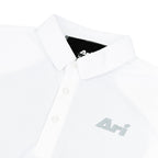 ARI MEN ADEPT GOLF POLO - WHITE/BLACK/SILVER