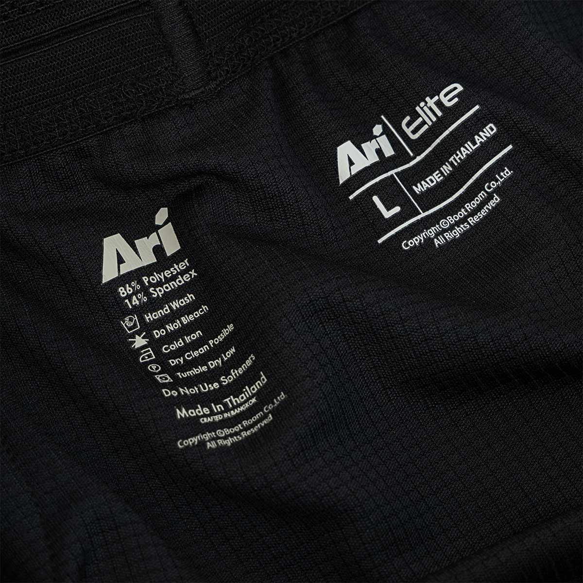 ARI MEN ELITE 3 INCHES RUNNING SHORT - BLACK/BLACK/SILVER