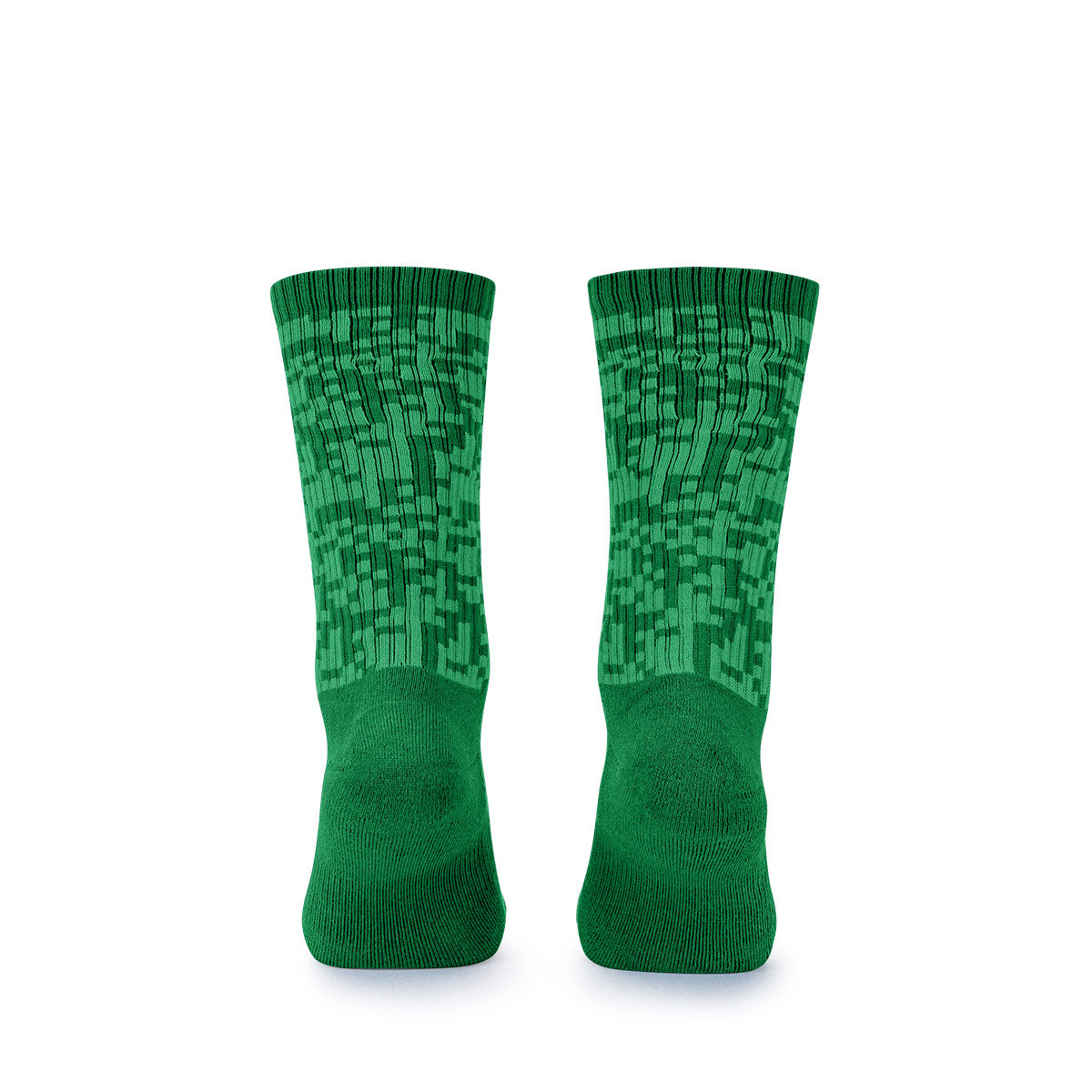 ARI PIXEL CREW SOCKS - GREEN/DARK GREEN/GREEN