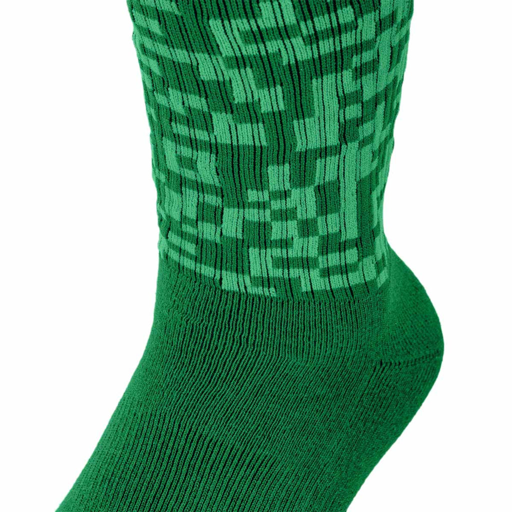 ARI PIXEL CREW SOCKS - GREEN/DARK GREEN/GREEN