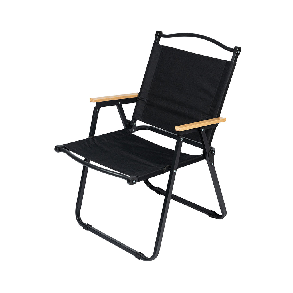 ARI SUPPORTER FOLDING CHAIR - BLACK/WHITE/LIGHT OAK