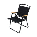 ARI SUPPORTER FOLDING CHAIR - BLACK/WHITE/LIGHT OAK