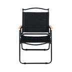ARI SUPPORTER FOLDING CHAIR - BLACK/WHITE/LIGHT OAK